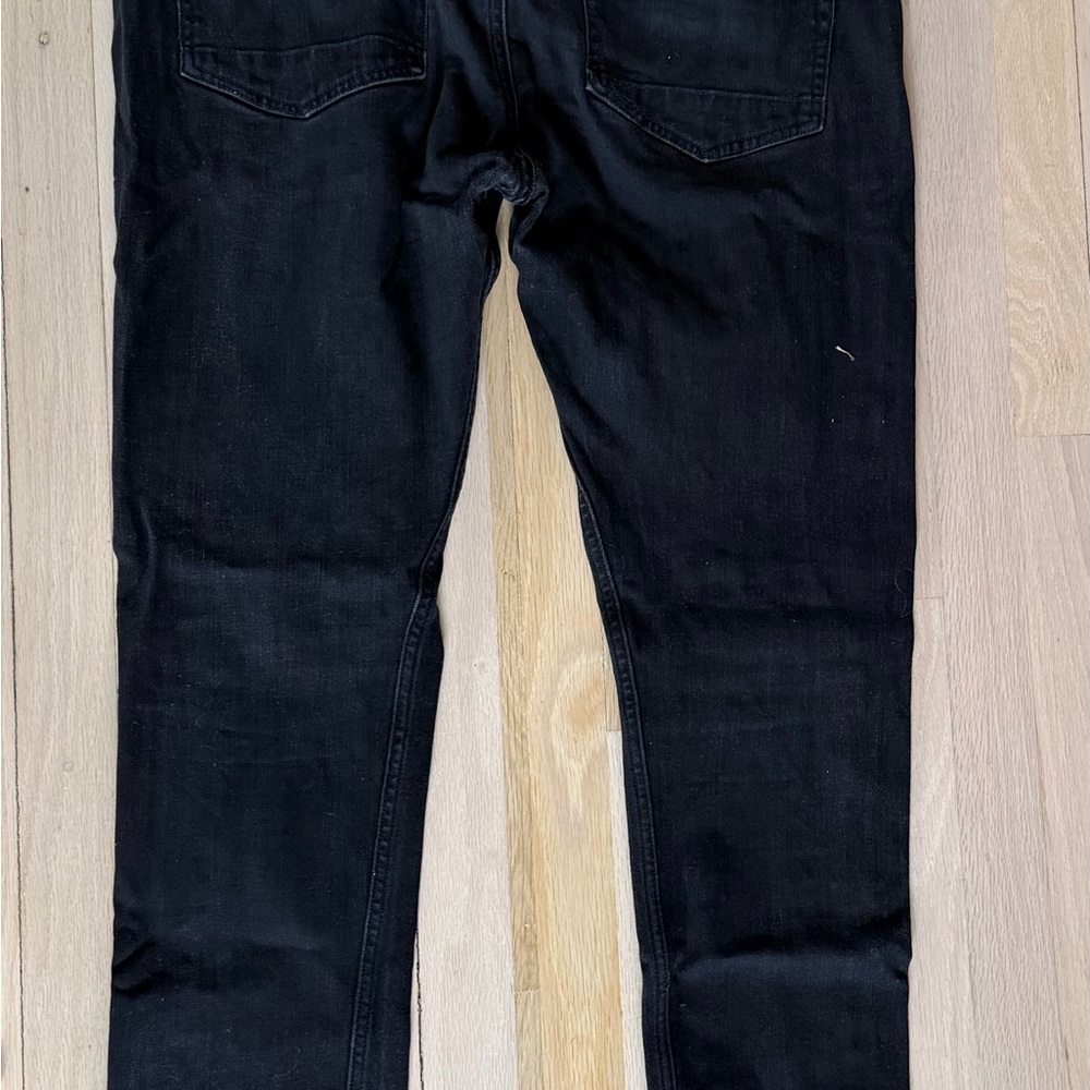 All Saints Men's Black Denim cigarette Jeans w36